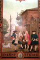 Mural of founding of St. Louis de la Mobile settlement by Glidden Group in Battle House Hotel. Mobile, AL.