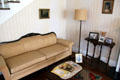 Living room sofa at Clinton Birthplace Home. Hope, AR.