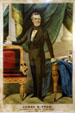 James K. Polk presidential poster by John Sartain lithographed by N. Currier. Little Rock, AR.