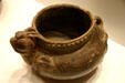 Rabbit effigy vessel found Upper Nodena, AR, at Old State House Museum. Little Rock, AR.