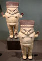 Chancay culture clay standing female effigies from Central Coast Peru at Tucson Museum of Art. Tucson, AZ.