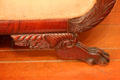 Carved feet on deep settee at Sosa-Carrillo-Frémont House. Tucson, AZ.
