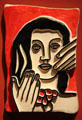 Head & Hands of a Woman Terracotta sculpture by Fernand Léger at University of Arizona Museum of Art. Tucson, AZ.