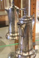 Silvered water pitcher at Tombstone Courthouse Museum. Tombstone, AZ.
