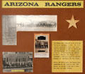 Arizona Rangers history display at Tombstone Courthouse Museum. Tombstone, AZ.