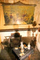 Furnishings of royal box at Bird Cage Theatre. Tombstone, AZ.