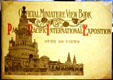 Official miniature view book of the Panama Pacific International Exposition of San Francisco displayed in California State Capitol. Sacramento, CA.