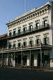 Union Hotel originally the Veranda Hotel was popular with early politicians in Old Sacramento. Sacramento, CA.