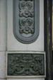 Cast iron facade of Francis William Fratt Building in Old Sacramento. Sacramento, CA.