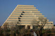 Ziggurat Building bears a stepped pyramid shape. Sacramento, CA.