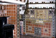 Tiled kitchen in Scotty's Castle. CA.