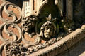 Carved face above United Artists Theater entrance. Los Angeles, CA.
