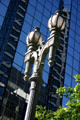 Dual lamp stand of downtown Los Angeles. Los Angeles, CA.
