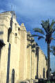 Outer wall of Mission San Gabriel Archangel. San Gabriel, CA.