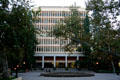 Shepard Ivory Franz Hall over Inverted Fountain. Los Angeles, CA.