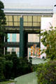 Covered passageway over Central Court on LACMA campus. Los Angeles, CA.