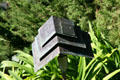 Garden lamp of Wayfarers Chapel. Rancho Palos Verdes, CA.