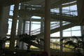 Hospitality Center interior stairs at Crystal Cathedral. Garden Grove, CA.