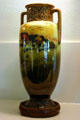 Painted pottery vase in parlor of Nixon Birthplace. Yorba Linda, CA.
