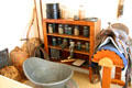 Objects in pantry of Nixon Birthplace. Yorba Linda, CA.