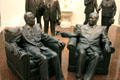 Statues of Chou En-lai & Mao Tse-tung , two Chinese leaders who Nixon met with before the U.S. recognized China by Ivan & Elliot Schwarz at Nixon Library. Yorba Linda, CA.