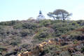 Old Point Loma Lighthouse in landscape of Cabrillo National Monument. San Diego, CA.
