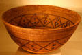 Kumeyaay coiled basket in museum of Cabrillo National Monument. San Diego, CA.