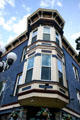 Upper corner detail of Grand Pacific Hotel. San Diego, CA.