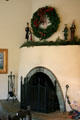 Fireplace in The Inn. Rancho Santa Fe, CA.