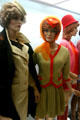 Pacific Southwest Airlines stewardess uniforms from 1960-70s at San Diego Aerospace Museum. San Diego, CA.