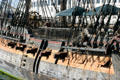 Decks & canon of H.M.S. Surprise at Maritime Museum. San Diego, CA.