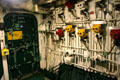 Pipes below decks on Midway aircraft carrier. San Diego, CA.