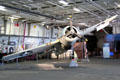 Grumman F4F Wildcat Fighter aboard Midway carrier museum. San Diego, CA.
