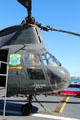 Boeing CH-46 Sea Knight twin-rotor helicopter at Midway aircraft carrier museum. San Diego, CA.