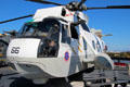 Sikorsky SH-3 Sea King anti-submarine helicopter with boat-shaped hull at Midway aircraft carrier museum. San Diego, CA.