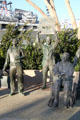 "Thanks for the Memories" detail of American troops at National Salute to Bob Hope monument. San Diego, CA.