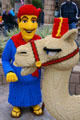 Lego camel & handler at Legoland California. Carlsbad, CA.