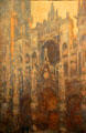 Portal of Rouen Cathedral in morning sunlight painting by Claude Monet at J. Paul Getty Museum Center. Malibu, CA.