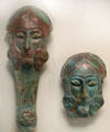 Greek bronze horse armor segment from South Italy at Getty Museum Villa. Malibu, CA.