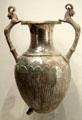 Persian silver & gold spouted jar with lion-griffon handles at Getty Museum Villa. Malibu, CA.