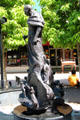 Mahatma Gandhi Monument by Madan & Aruna Garge of India on Main St. Mall. Riverside, CA.
