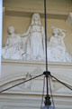 Frieze of arts & industry on Riverside County Court House. Riverside, CA.