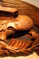 Detail of painted carved eagle reportedly from USS Niagara which participated in laying of Trans Atlantic cable in 1857 at Mission Inn Museum. Riverside, CA.