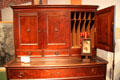 Desk of Frank Miller, owner of Mission Inn, made by William D. McCann of San Francisco at Mission Inn Museum. Riverside, CA.