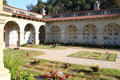 Courtyard of Rose Hills Memorial Park Peace Mausoleum. Whittier, CA.