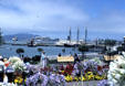 Hyde Street Pier with Maritime National Historical Park. San Francisco, CA.