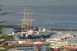 Hyde Street Pier & Maritime National Historical Park from Coit Tower. San Francisco, CA.