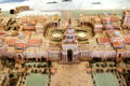 Tower of Jewels building on midline of fair detail of Panama-Pacific International Exposition model at California Historical Society. San Francisco, CA.