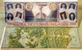 Leaflet with Topographical Map of Panama Canal celebrated at Panama-Pacific International Exposition in private collection. San Francisco, CA.