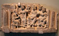 Queen Maya's Dream Explained sculpture a scene of Buddha's life from Gandhara, Pakistan at Asian Art Museum. San Francisco, CA.